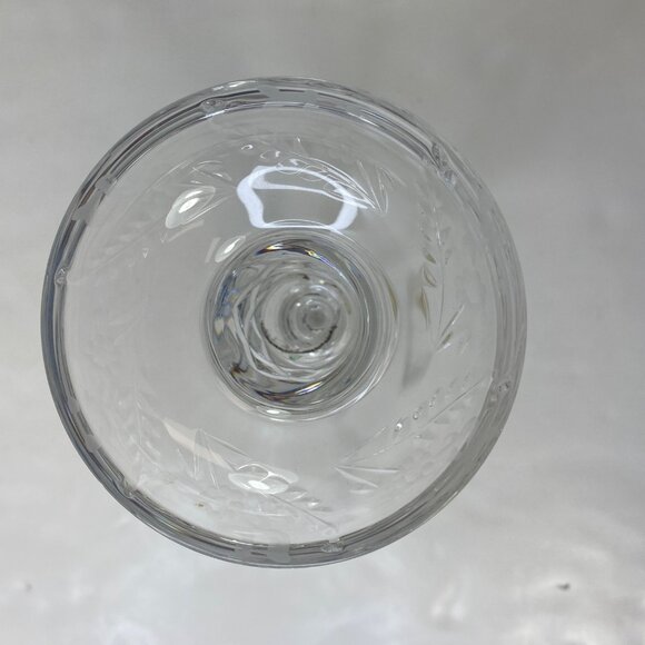 Rogaska Gallia Cut Lead Crystal Set 2 10" Etched Candle Stick Holders Vintage - Picture 6 of 13